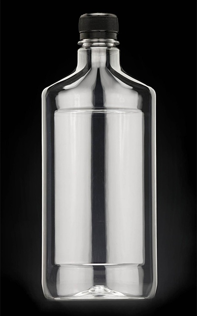 PET oval bottle clear 500 ml