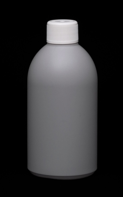 Pyöreäolkainen kierrätysmuovipullo 400 ml