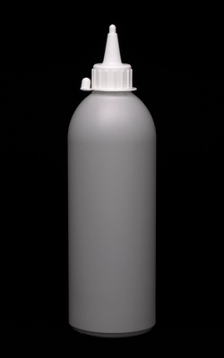 Round shoulders recycled plastic bottle 600 ml
