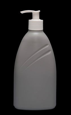Oval recycled plastic bottle 500 ml