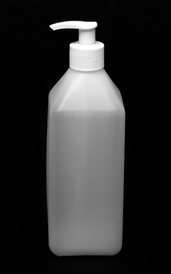 Square plastic bottle 600 ml