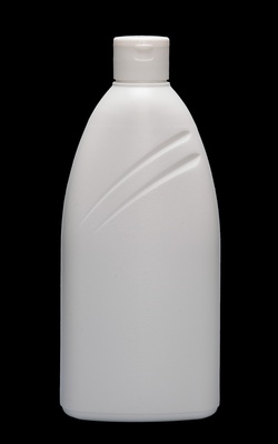Oval flaska plast 600 ml