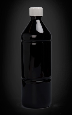 PET flaska svart 1 l