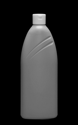 Oval recycled plastic bottle 750 ml