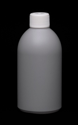 Round shoulders recycled plastic bottle 400 ml