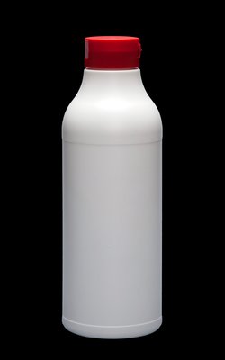 Rund flaska med flip top kapsyl 450 ml
