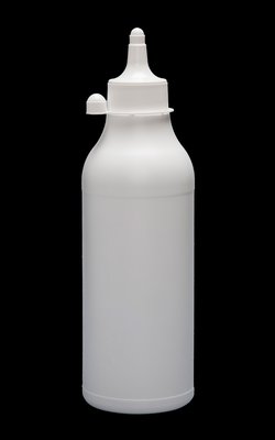 Rund flaska med näbbkapsyl 450 ml